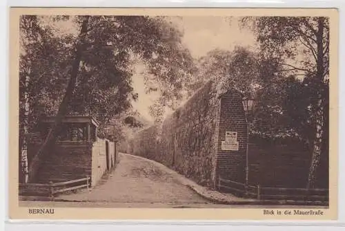 98426 Ak Bernau Blick in die Mauerstrasse 1931