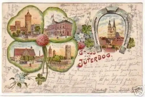 18775 Ak Lithographie Gruss aus Jüterbog 1906