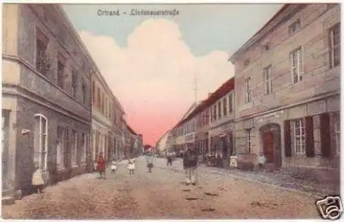 19901 Ak Ortrand Lindenauerstraße um 1910