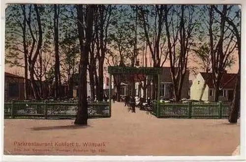 55310 Feldpost Ak Potsdam Parkrestaurant Kuhfort bei Wildpark 1915