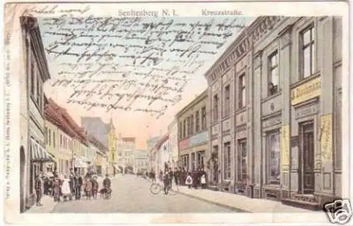 29613 Ak Senftenberg N.-L. Kreuzstraße 1908