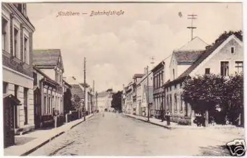 21065 Ak Altdöbern Bahnhofstrasse 1918