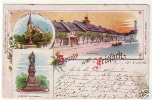 18894 Ak Lithographie Gruß aus Friesack i.Mark 1901