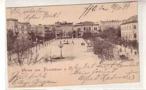 07266 Ak Gruß aus Frankfurt a.O. Wilhelmsplatz 1899