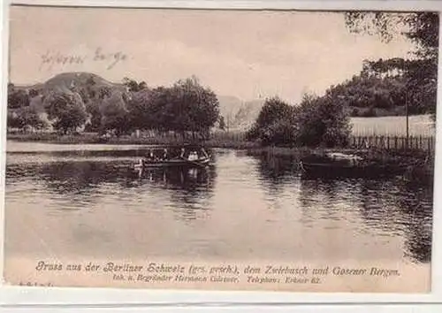 54858 Ak Gruß aus der Berliner Schweiz dem Zwiebusch und Gosener Bergen 1906