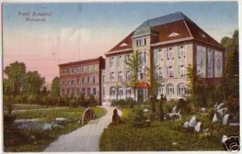 14500 Ak Forst (Lausitz) Webeschule 1925