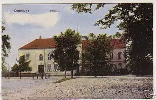 07450 Ak Dobrilugk Schule 1918