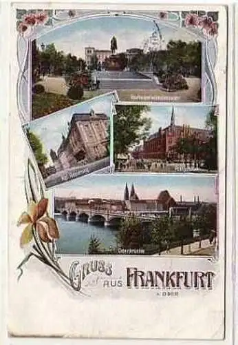 38209 Mehrbild Ak Gruß aus Frankfurt an der Oder 1912