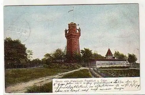 36433 Ak Gruß vom Kleistturm Frankfurt an der Oder 1912