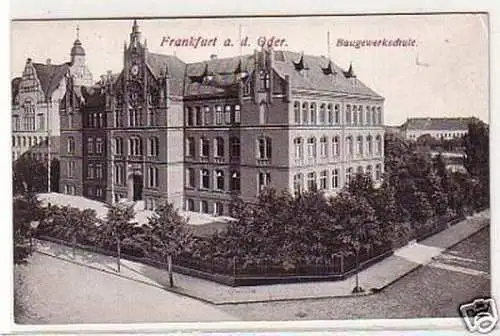 31494 Ak Franfurt an der Oder Baugewerkschule um 1910