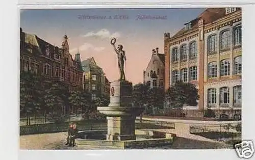 34727 Ak Wittenberge an der Elbe Jahndenkmal 1924