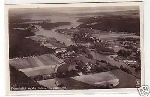 25832 Ak Prierosbrück an der Dahme Fliegeraufnahme 1932