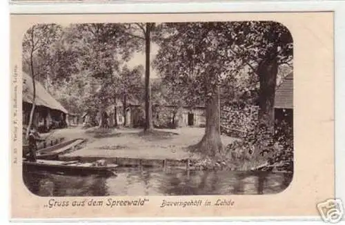 02937 Ak Gruß aus dem Spreewald Bauernhof in Lehde