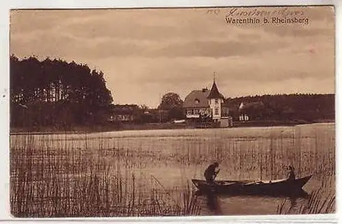 48177 Ak Warenthin bei Rheinsberg Seeansicht 1919