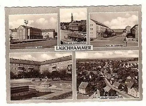 03661 Mehrbild Ak Lauchhammer Autobahnhof usw. 1967