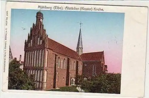 37704 Ak Mühlberg Altstädter Kirche um 1910