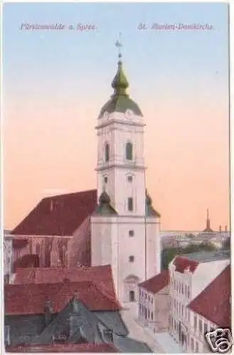 27927 Ak Fürstenwalde Spree St. Marien Domkirche um 1910