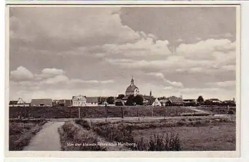 36577 Ak von der kleinen Fähre nach Mühlberg 1940