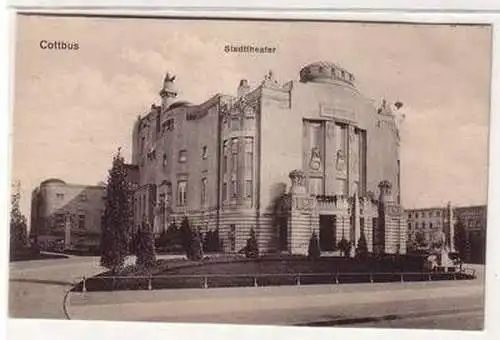 57510 Feldpost Ak Cottbus Stadttheater um 1915