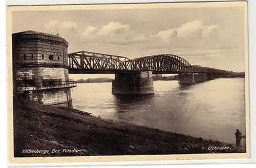 59557 Ak Wittenberge Bezirk Potsdam Elbbrücke 1934