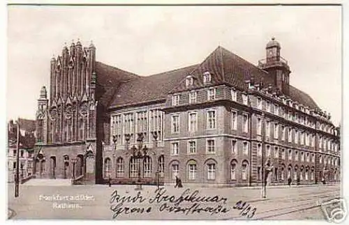 08295 Ak Frankfurt an der Oder Rathaus 1931