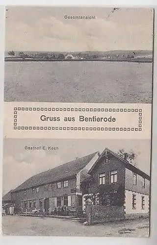 32976 Mehrbild Ak Gruß aus Bentierode Gasthof und Gesamtansicht 1935