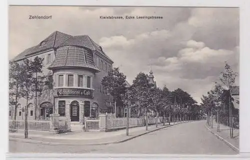 92654 Ak Zehlendorf Kleiststraße Ecke Lessingstraße Conditorei & Café