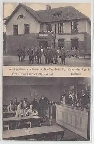 08654 Feldpost Ak Gruß aus Lichterfelde-West Kaserne Ers.-Batl. Inftr. Rgt. 1916