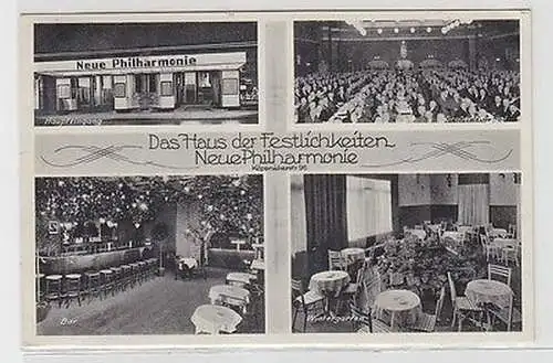 22099 Mehrbild Ak Belrin Neue Philharmonie Köpenicker Straße 96, 1938