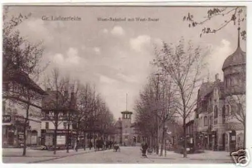 18910 Ak Gr. Lichterfelde West Bahnhof mit Bazar 1910