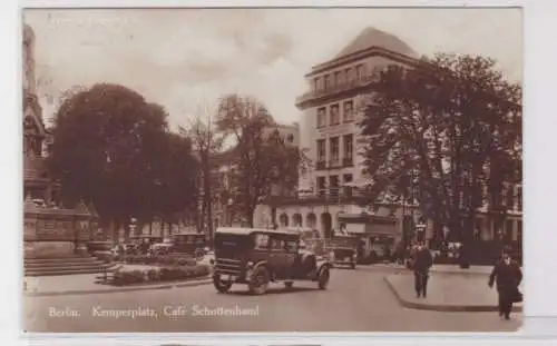 94122 AK Berlin - Kemperplatz, Café Schottenhaml mit Automoilen & Omnibus 1928