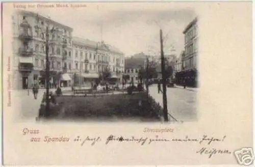 11626 Ak Gruss aus Spandau Stresowplatz 1899