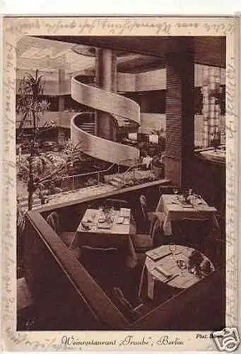 24149 Ak Berlin Weinrestaurant "Traube" 1931