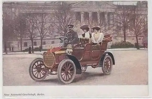 27812 Reklame Ak Neue Automobil-Gesellschaft Berlin um 1900