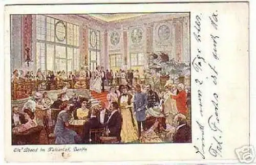 05782 Ak Berlin ein Abend im Restaurant Kaiserhof 1911