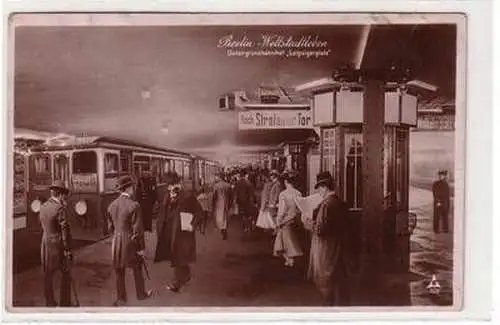 28433 Ak Berlin Untergrundbahnhof "Leipzigerplatz" 1908