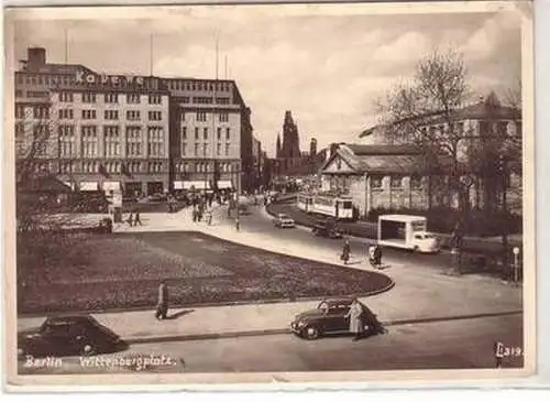 58270 Ak Berlin Wittenbergplatz mit Kaufhaus KaDeWe 1955