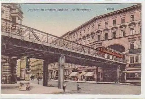 32294 Ak Berlin Hochbahn Haus Bülowstrasse um 1910