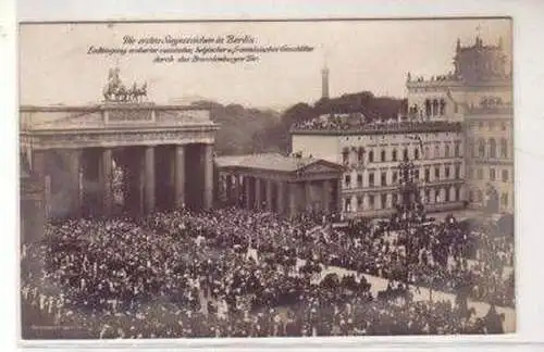 25706 Ak Berlin Einbringung eroberter Geschütze 1914