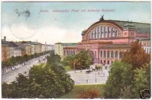 18471 Ak Berlin Askanischer Platz mit anh. Bahnhof 1910