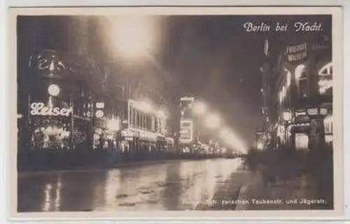 46502 Ak Berlin Friedrichstraße bei Nacht um 1930