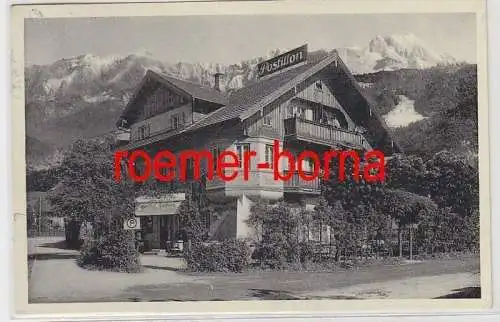 79535 Ak Garmisch Gasthof und Metzgerei Postillon 1933