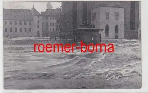 84320 Ak Hochwasser-Katastrophe Nürnberg 5. Febr. 1909 'Obstmarkt'