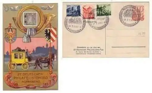 38443 Ak 27. Deutscher Philatelistentag Nürnberg 1921
