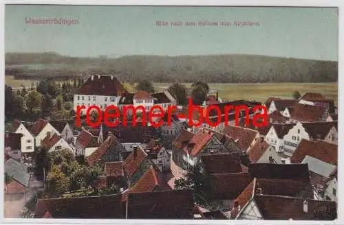 82747 Ak Wassertrüdingen Blick nach dem Schloß vom Kirchturm 1911