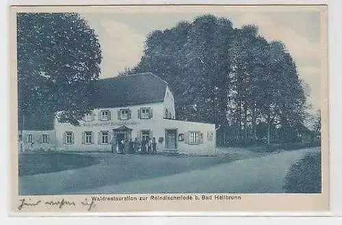 23465 Ak Waldrestauration zur Reindlschmiede bei Bad Heilbrunn 1938