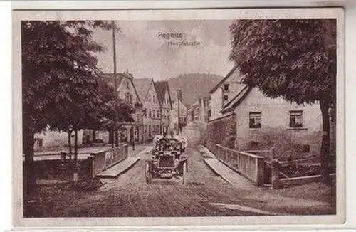 58939 Ak Pegnitz Hauptstrasse mit Automobil 1925