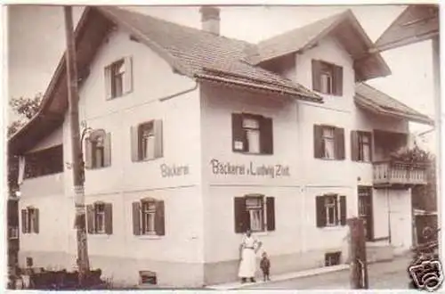 26151 Foto Ak Obersdorf Bäckerei L. Zint um 1920