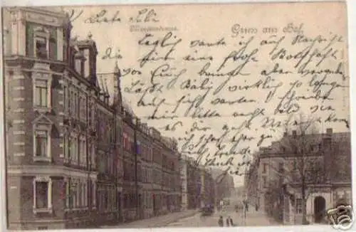 13511 Ak Gruss aus Hof Marienstrasse 1901