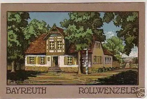 05162 Ak Bayreuth Rollwenzelei um 1930